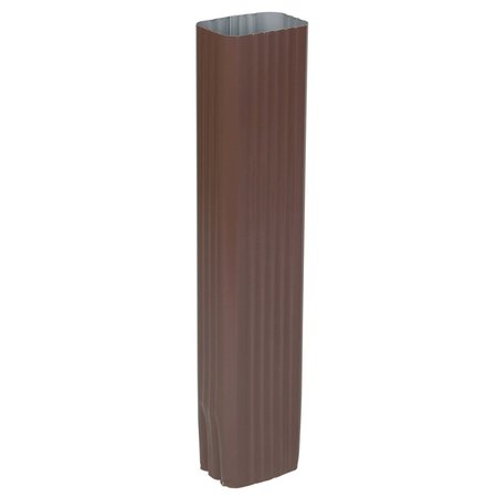 AMERIMAX HOME PRODUCTS 3 in. H X 4.25 in. W X 15 in. L Brown Aluminum K Downspout Extension 4507519